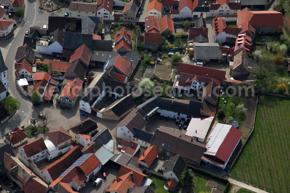 Alzey OT Heimersheim from the bird's eye view: City - view of Alzey - Heimersheim in Rhineland-Palatinate