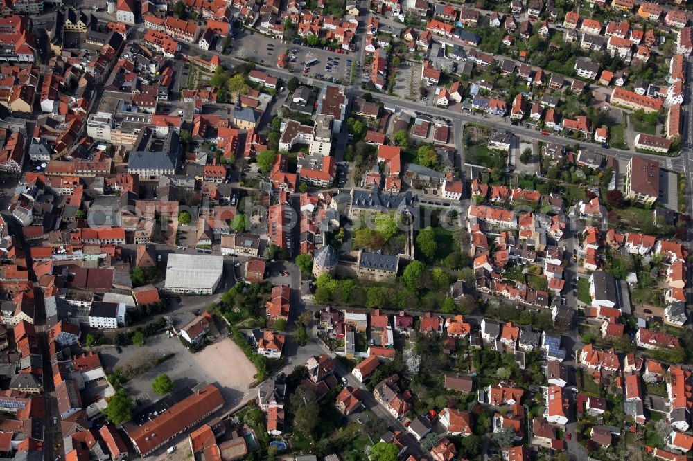 Aerial photograph Alzey - City - view of Alzey in Rhineland-Palatinate