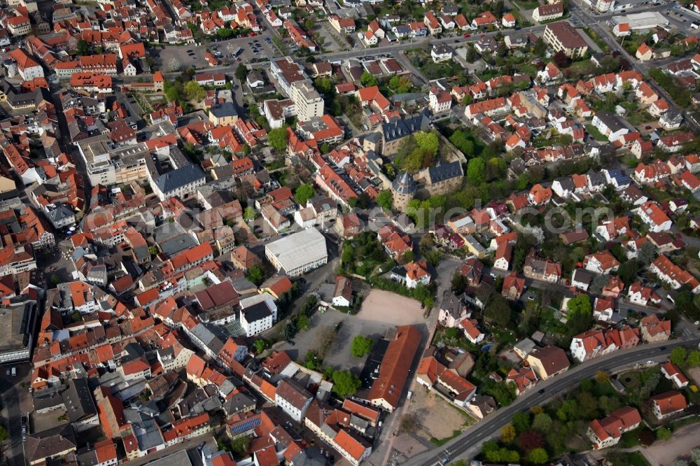 Aerial photograph Alzey - City - view of Alzey in Rhineland-Palatinate