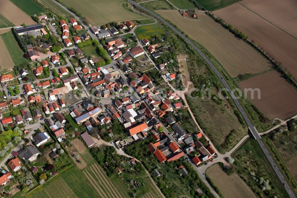 Aerial photograph Alzey OT Schafhausen - City - view of Alzey - Schafhausen in Rhineland-Palatinate