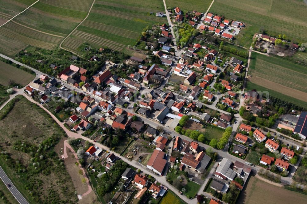 Alzey OT Schafhausen from above - City - view of Alzey - Schafhausen in Rhineland-Palatinate