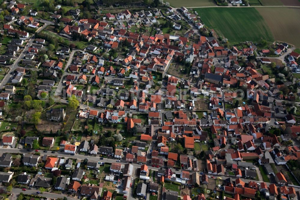 Alzey OT Weinheim from the bird's eye view: City - view of Alzey - Weinheim in Rhineland-Palatinate