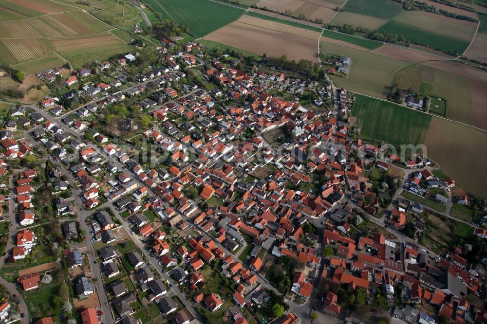 Aerial image Alzey OT Weinheim - City - view of Alzey - Weinheim in Rhineland-Palatinate