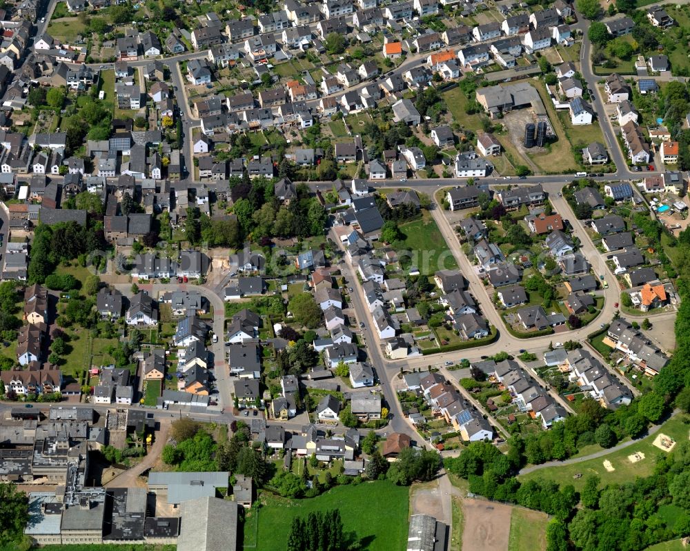 Andernach, Miesenheim from the bird's eye view: City view from Andernach, Miesenheim in the state Rhineland-Palatinate