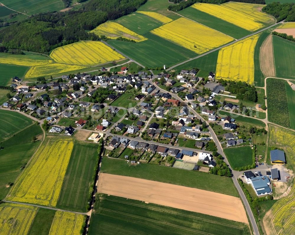 Aerial photograph Anschau - City view from Anschau in the state Rhineland-Palatinate