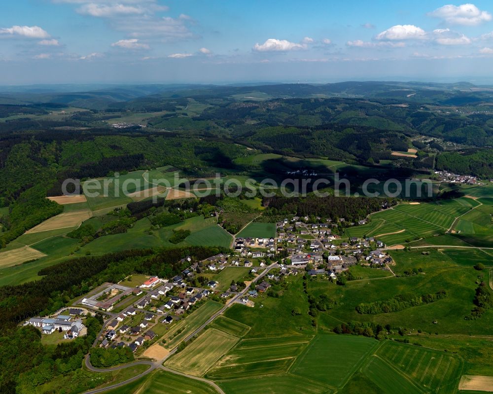 Aerial photograph Baar, Wanderath - City view from Baar, Wan derath in the state Rhineland-Palatinate