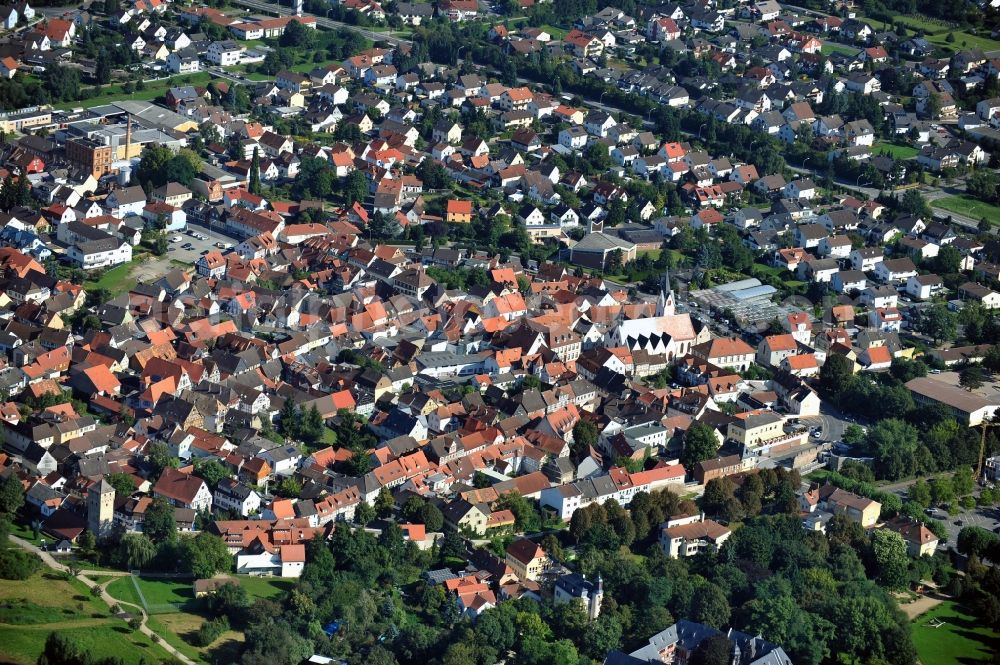 Aerial image Babenhausen - Citx view of Babenhausen in Hesse