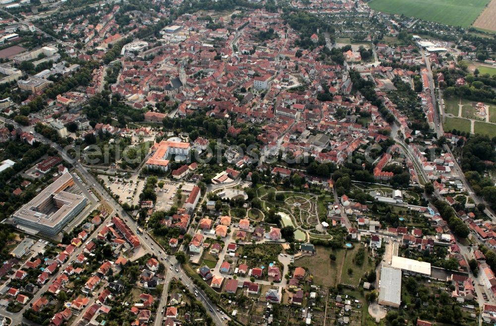 Bad Langensalza from above - City ??view from Bad Langensalza in Thuringia