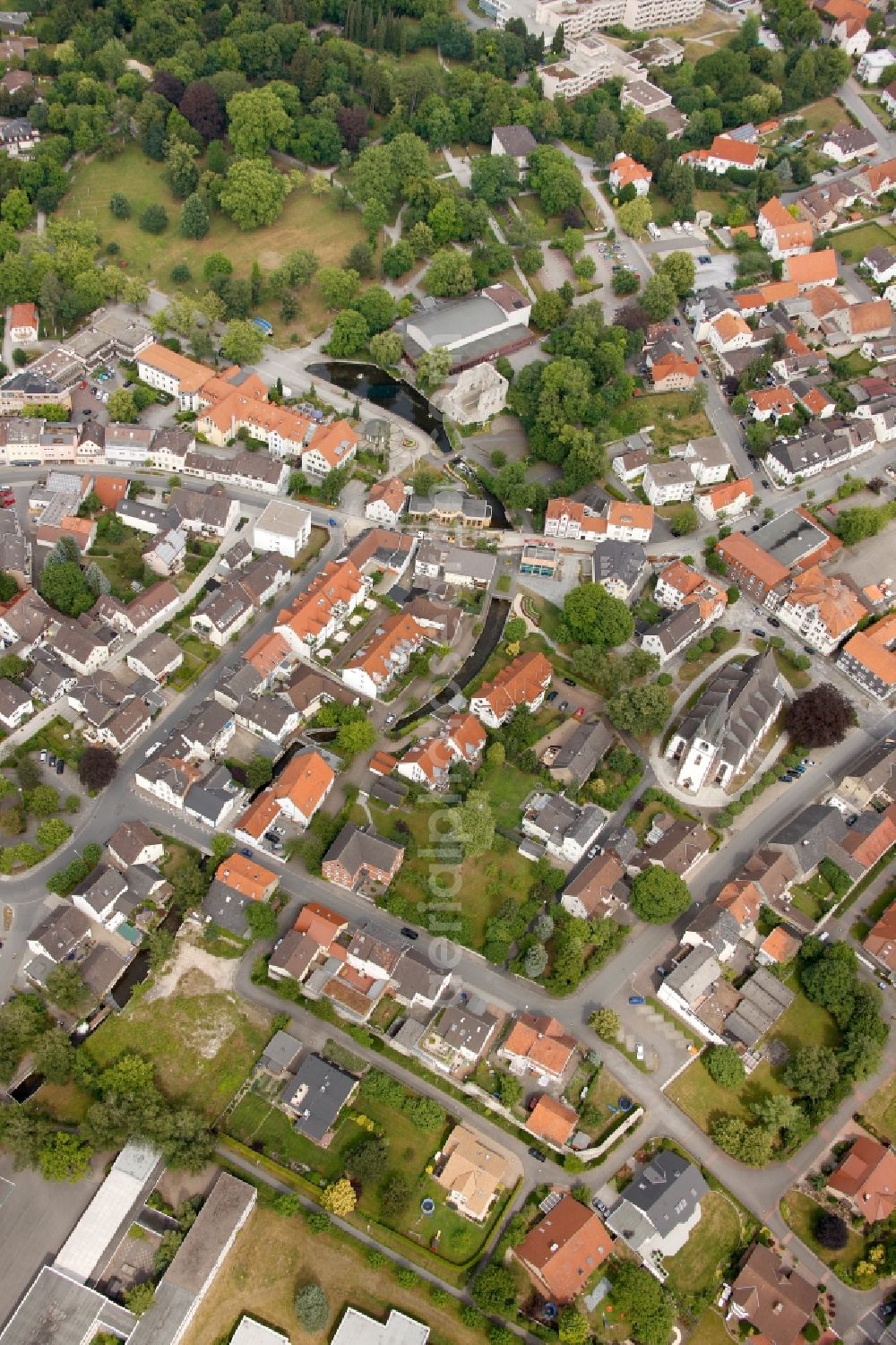 Bad Lippspringe from above - City view of Bad Lippspringe in the state North Rhine-Westphalia