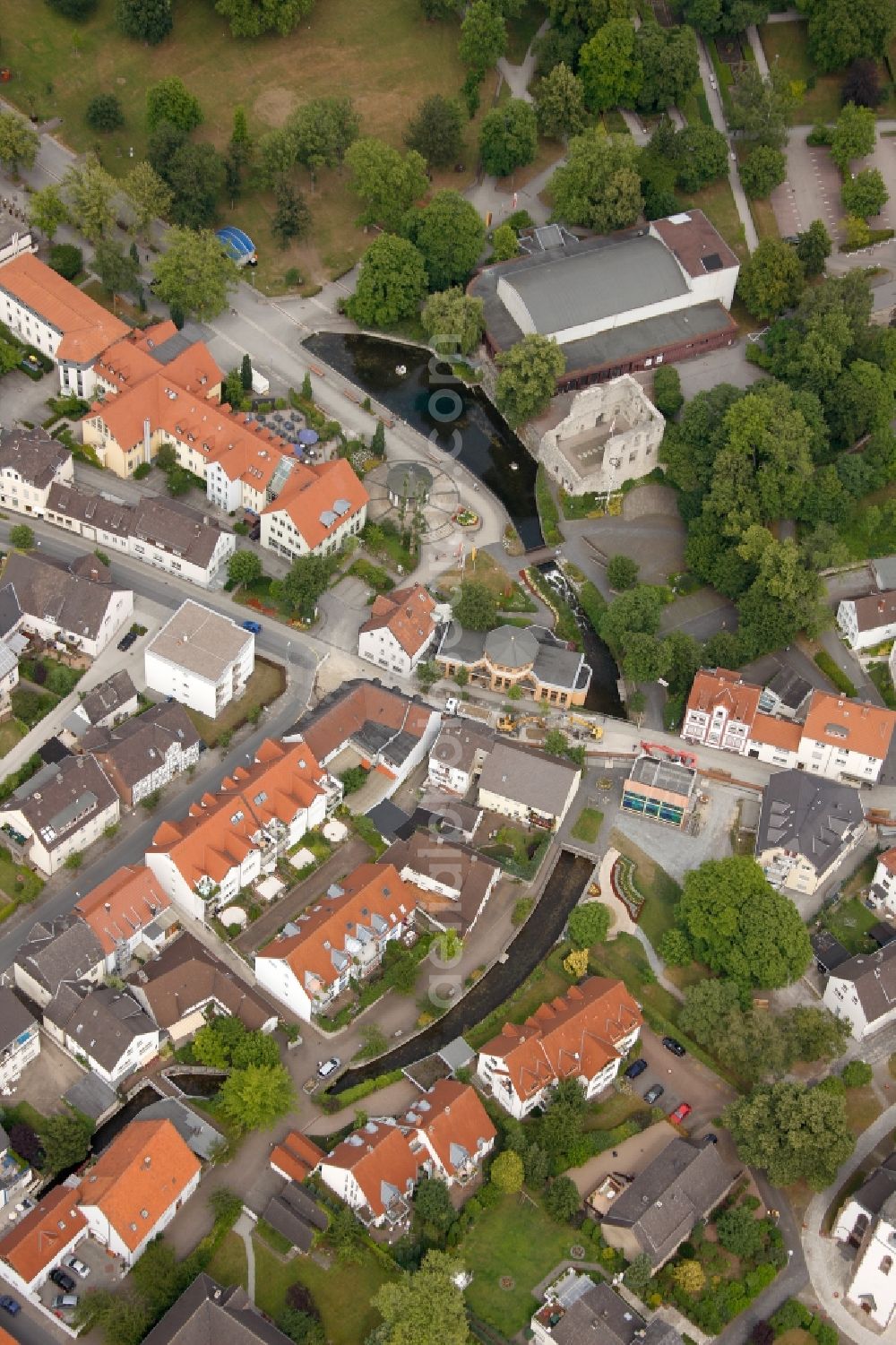 Bad Lippspringe from the bird's eye view: City view of Bad Lippspringe in the state North Rhine-Westphalia