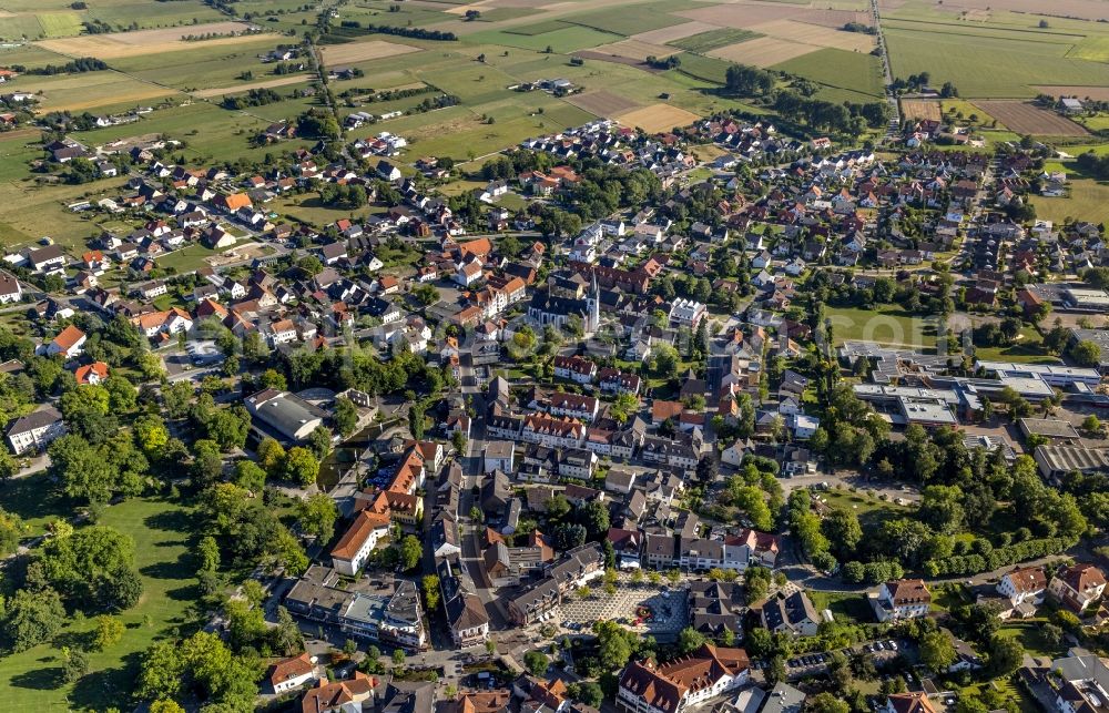 Aerial image Bad Lippspringe - City view of Bad Lippspringe in the state North Rhine-Westphalia