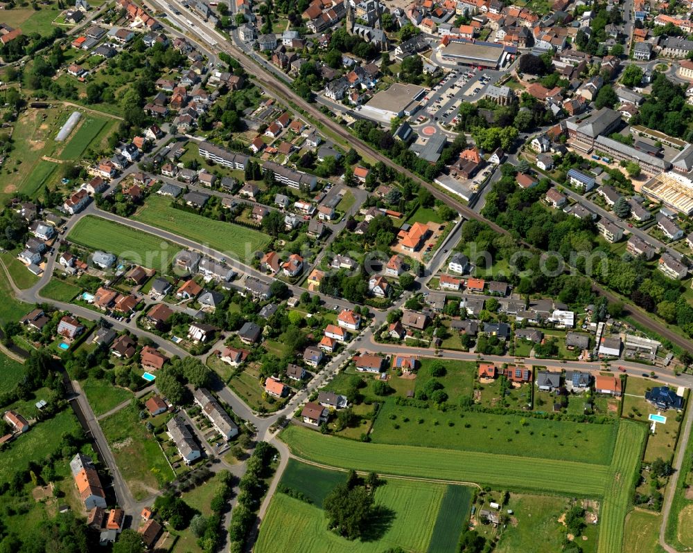 Bad Sobernheim from above - City view of Bad Sobernheim in the state Rhineland-Palatinate