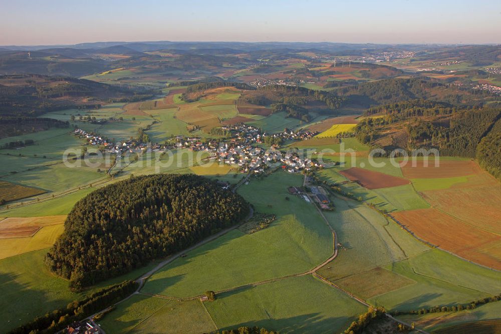 Balve from above - Blick Ã¼ber Balve in Nordrhein-Westfalen. View over Balve in North Rhine-Westphalia.