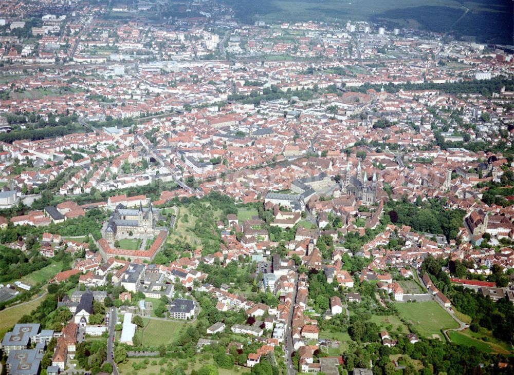 Aerial image Bamberg - Stadtansicht von Bamberg / Bayern.