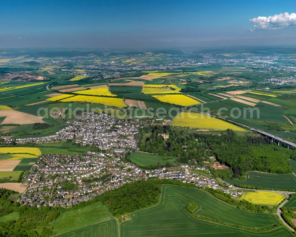 Aerial image Bassenheim - City view from Bassenheim in the state Rhineland-Palatinate