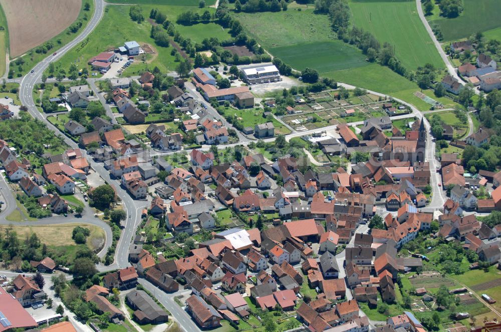 Bastheim from above - Cityscape of Bastheim in Bavaria