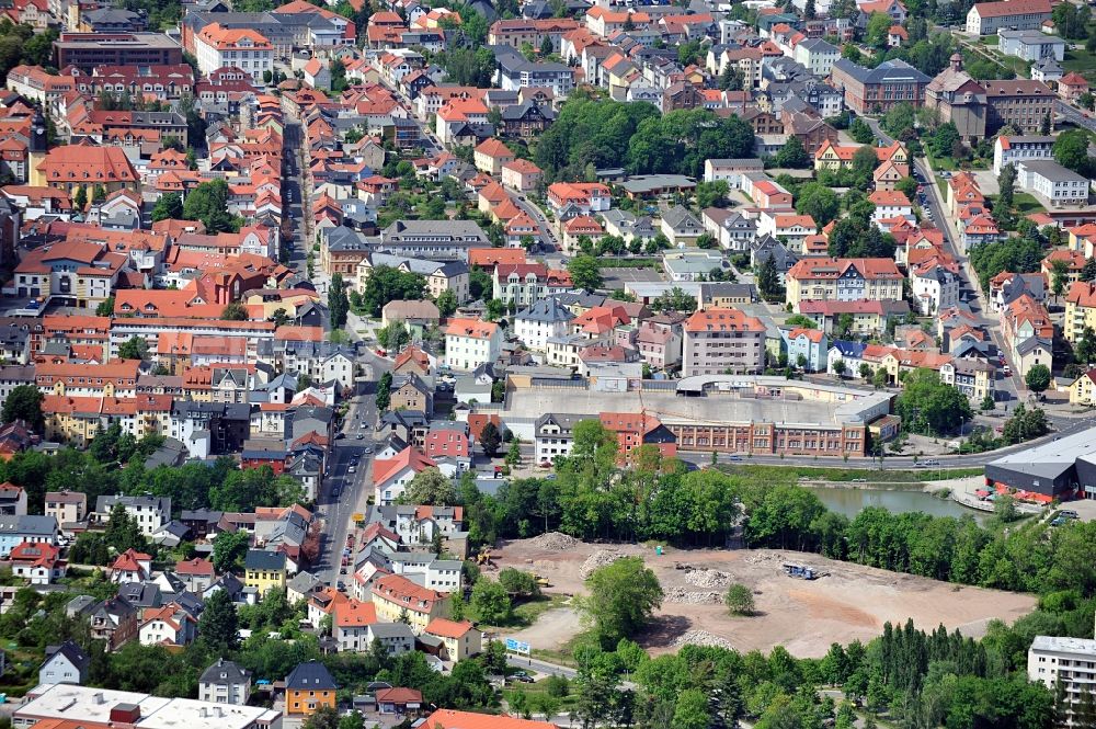 Ilmenau from above - Cityscape of Ilmenau in Thuringia