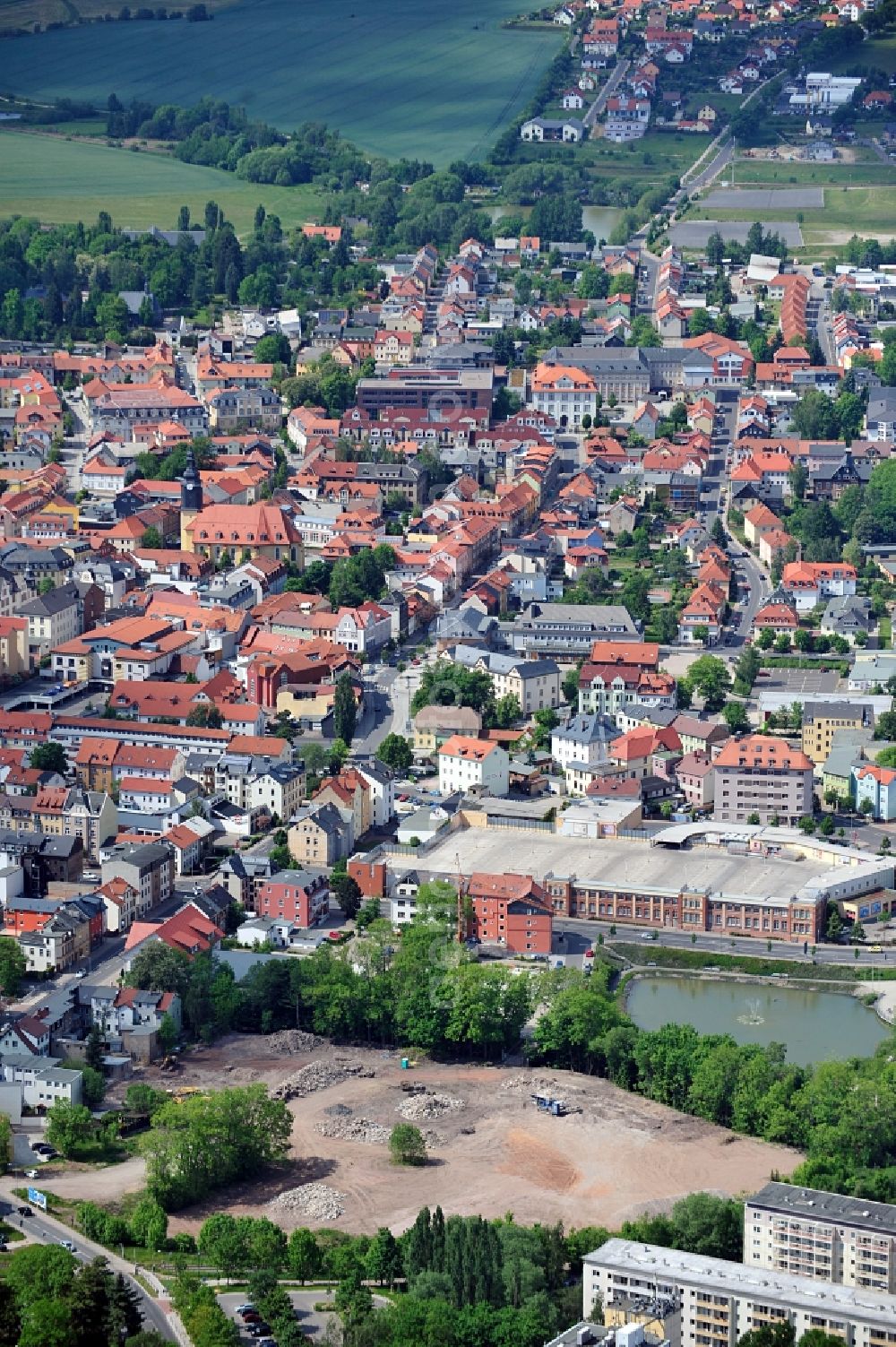 Ilmenau from the bird's eye view: Cityscape of Ilmenau in Thuringia