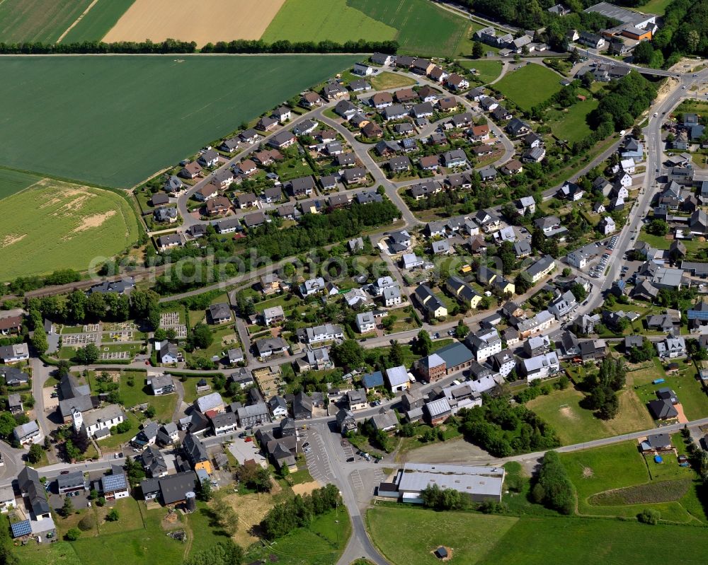 Büchenbeuren from the bird's eye view: City view from Buechenbeuren in the state Rhineland-Palatinate