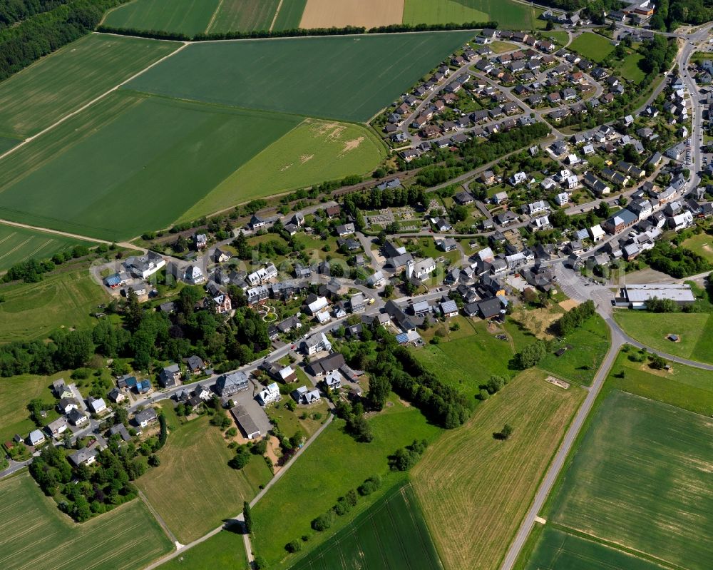 Aerial image Büchenbeuren - City view from Buechenbeuren in the state Rhineland-Palatinate