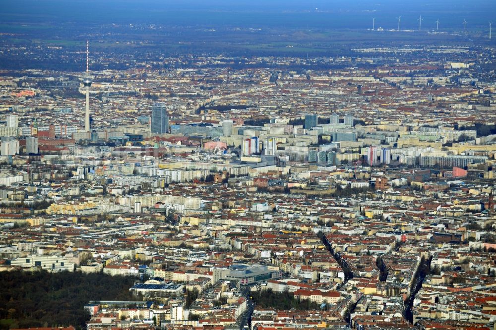 Aerial image Berlin - City view of Berlin