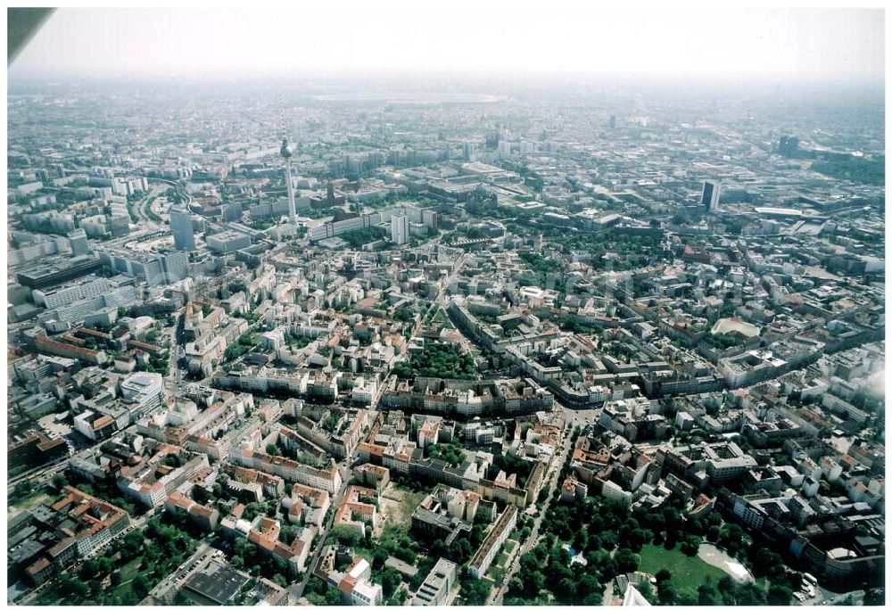 Berlin from above - Stadtansicht von Berlin - Mitte und Prenzlauer - Berg