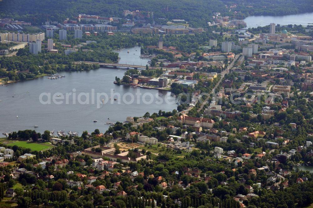 Aerial photograph Potsdam - Cityscape suburb in Potsdam in Brandenburg