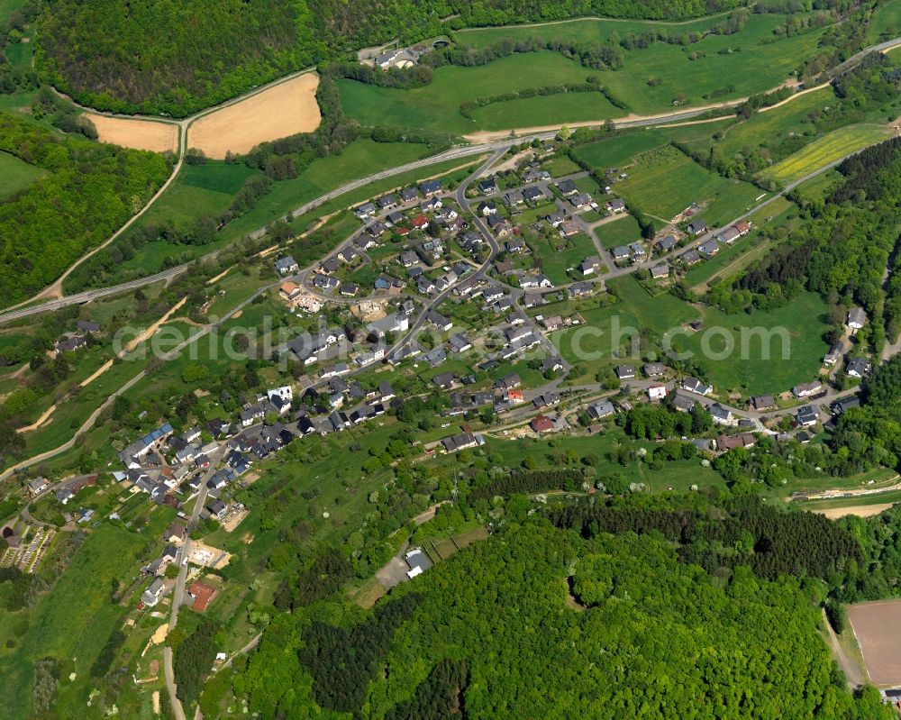 Aerial image Bermel - City view from Bermel in the state Rhineland-Palatinate