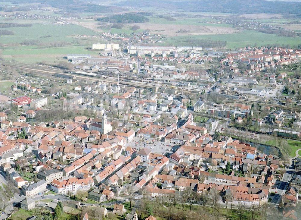 Aerial photograph Bischofswerda / Sachsen - Stadtansicht von Bischofswerda in Sachsen.