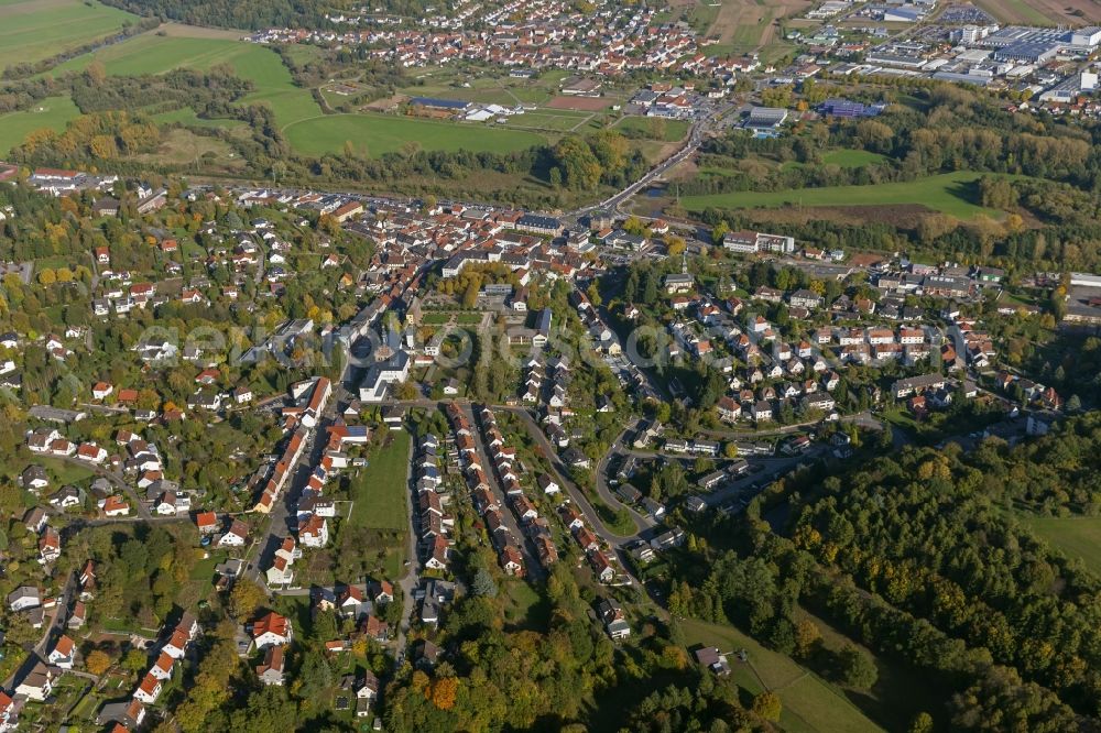 Blieskastel from the bird's eye view: Cityscape of Blieskastel in Mandelbachtal in Saarland