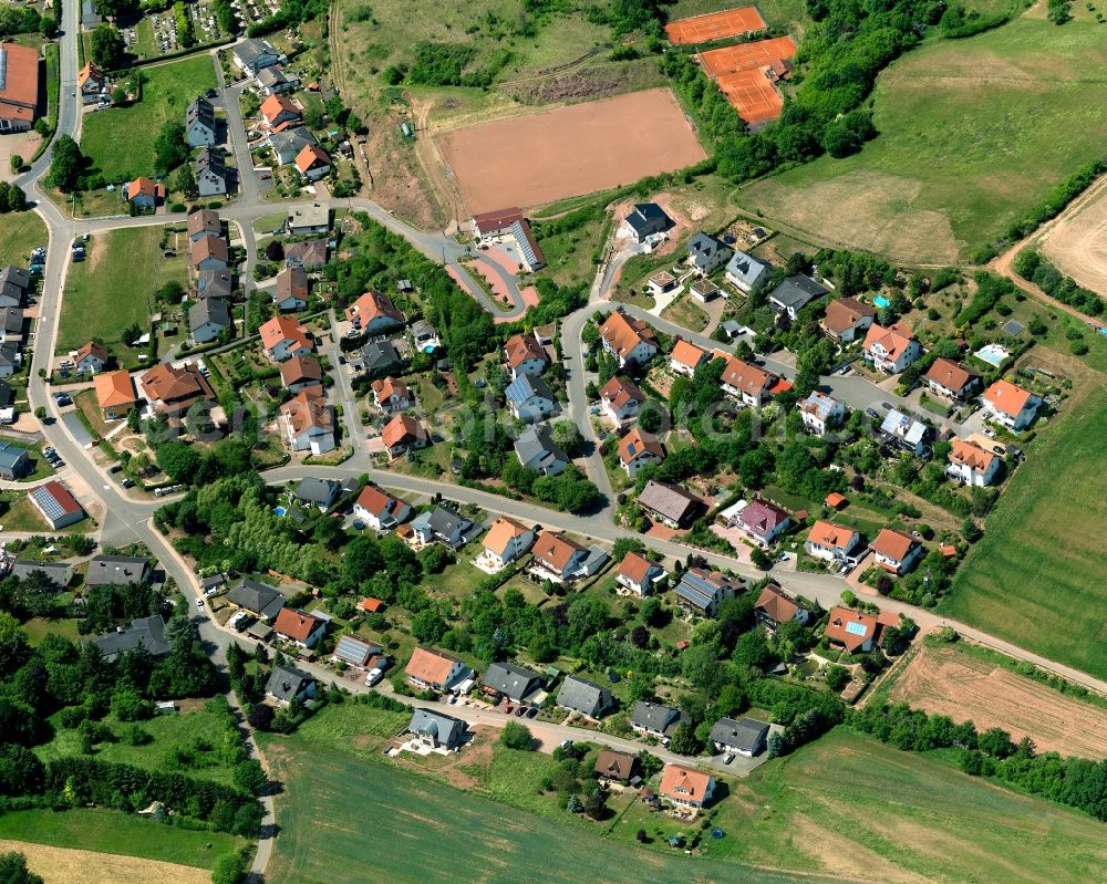 Bockenau from above - Cityscape of Bockenau in Rhineland-Palatinate