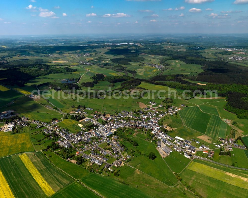 Boos from the bird's eye view: City view from Boos in the state Rhineland-Palatinate