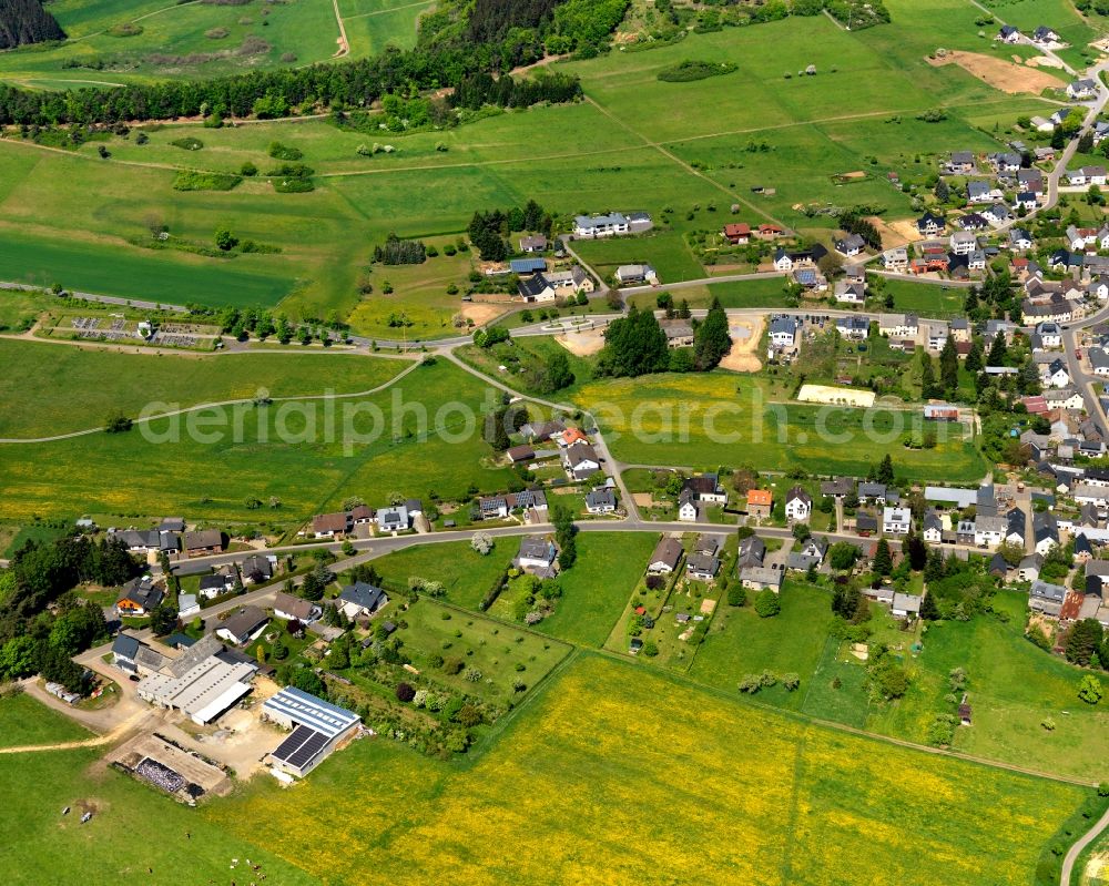 Aerial image Boos - City view from Boos in the state Rhineland-Palatinate