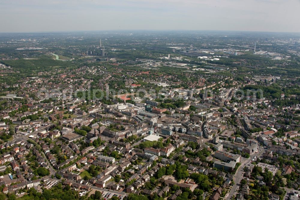 Aerial photograph Bottrop - City view of Bottrop in the state North Rhine-Westphalia