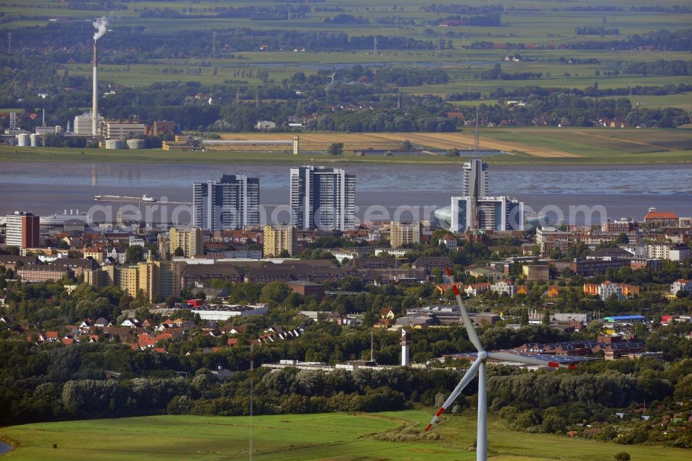 Bremerhaven from above - Cityscape of Bremerhaven in the state of Lower Saxony