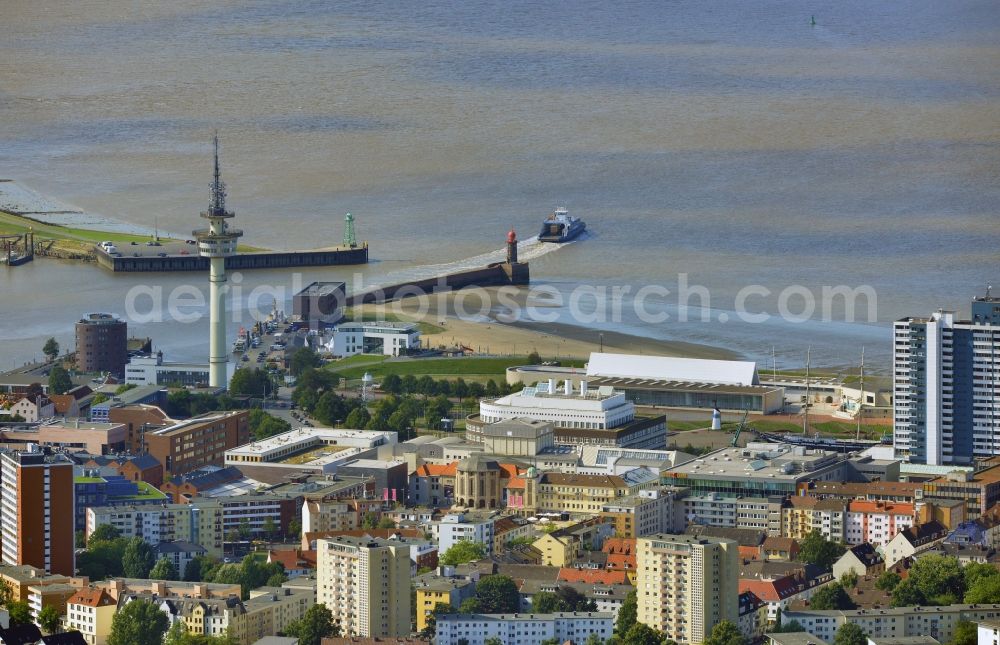 Bremerhaven from the bird's eye view: Cityscape of Bremerhaven in the state of Lower Saxony