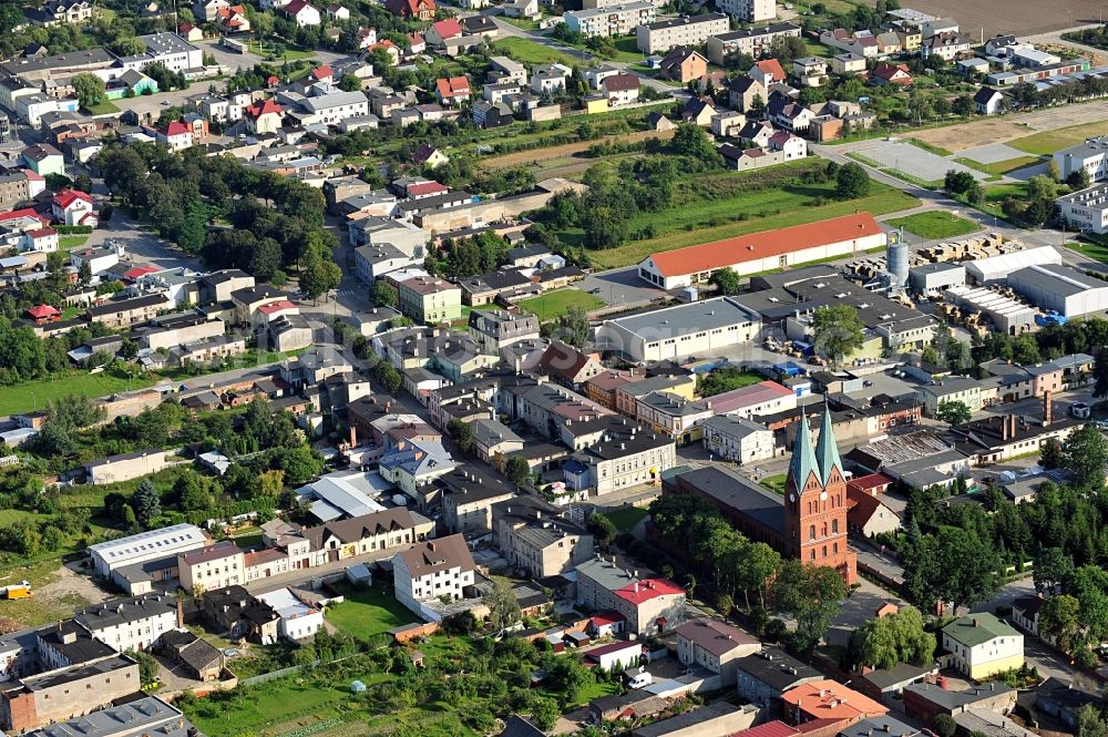 Aerial photograph Brusy / Bruß - View of the town of Bruß in the province of Pommern. The town is situated in Kashubia, in Bory Tucholskie