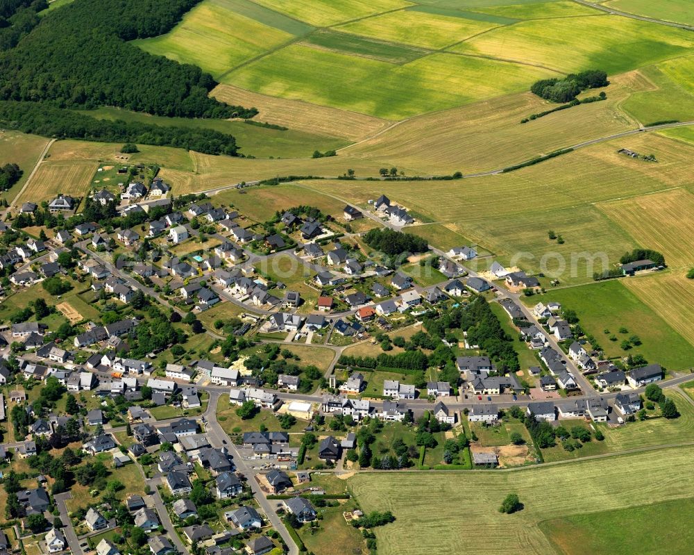 Aerial image Bundenbach - City view from Bundenbach in the state Rhineland-Palatinate