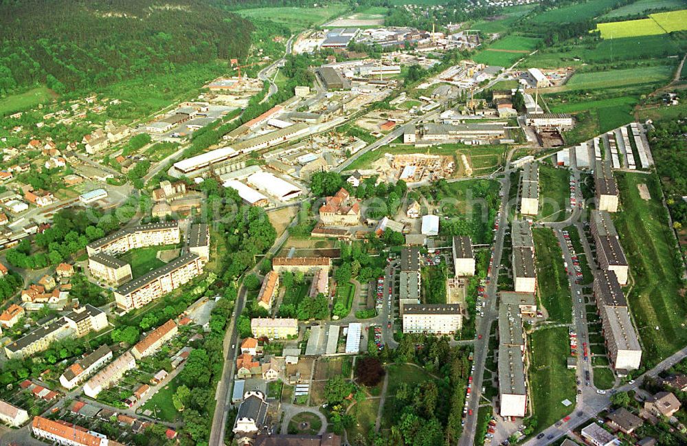 Burg / Sachsen - Anhalt from the bird's eye view: Stadtansicht von Burg.