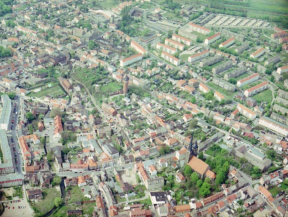 Aerial photograph Burg - Stadtansicht von Burg aus südöstlicher Perspektive.