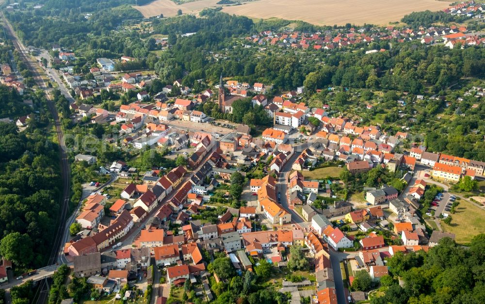 Burg Stargard from the bird's eye view: View of the town of Burg Stargard in the state Mecklenburg - Western Pomerania