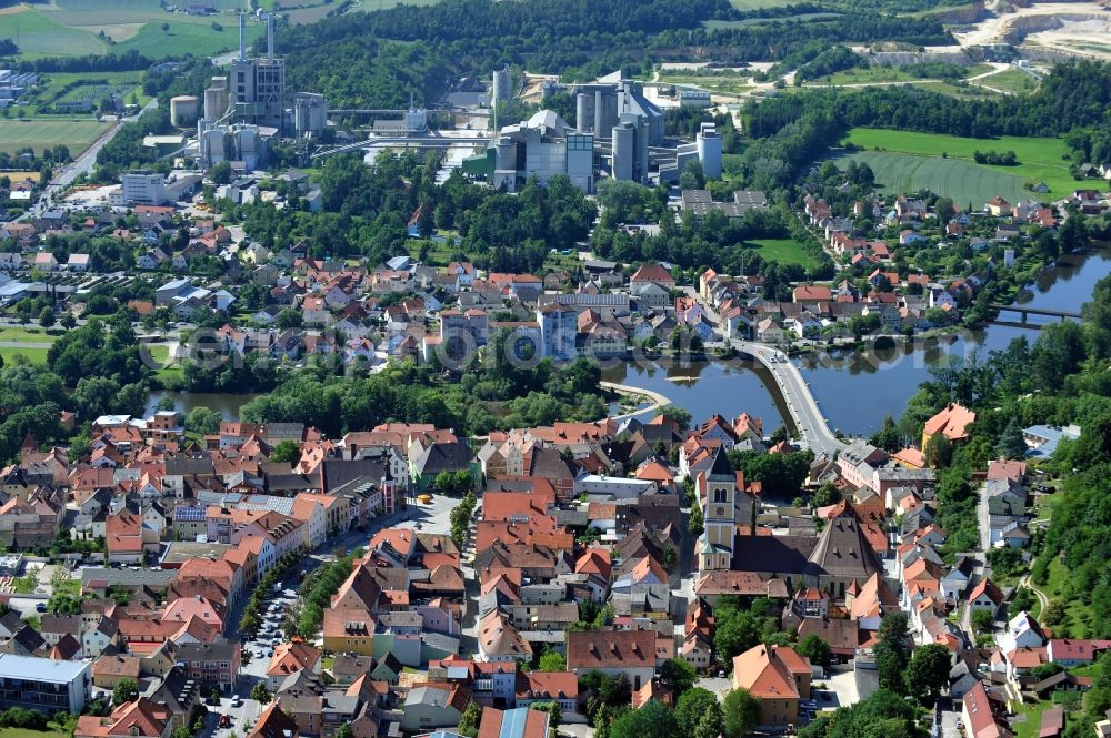 Aerial photograph Burglengenfeld - City view from the city center and downtown in Burglengenfeld in the state of Bavaria