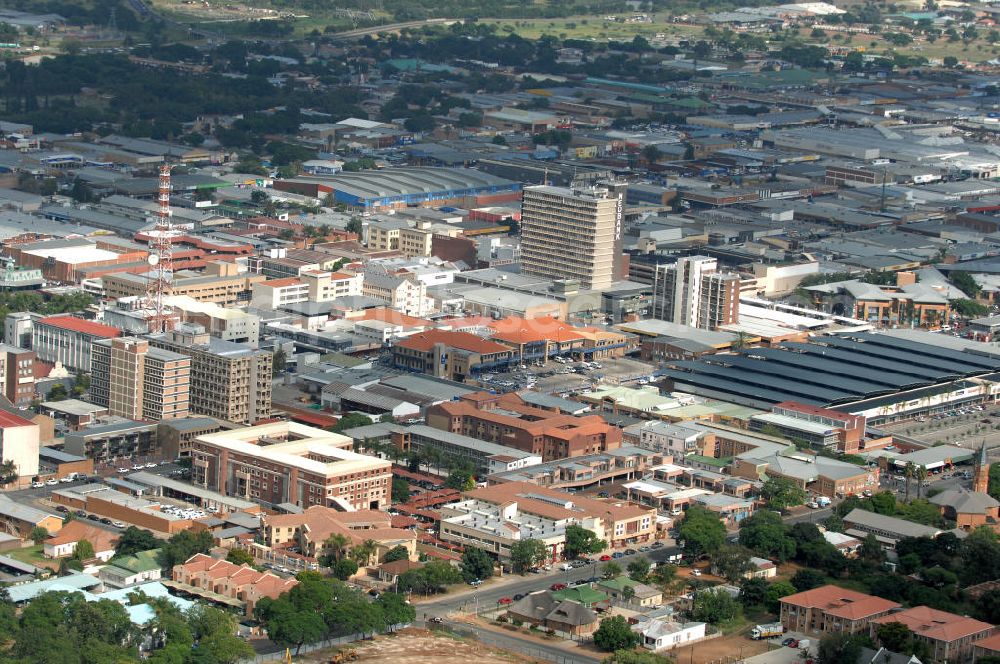 Aerial photograph Polokwane - Stadtansicht von Polokwane in der Provinz Limpopo von Südafrika. City View from Polokwane in South Africa.