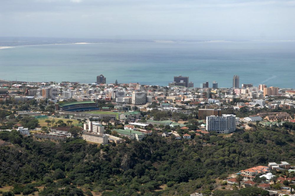 Aerial photograph Port Elizabeth - Stadtansicht von Port Elizabeth in der Provinz Eastern Cape von Südafrika, einem Austragungsort der Fußball- Weltmeisterschaft 2010. Cityscape of Port Elizabeth in South Africa, a venue of the 2010 FIFA World Cup.