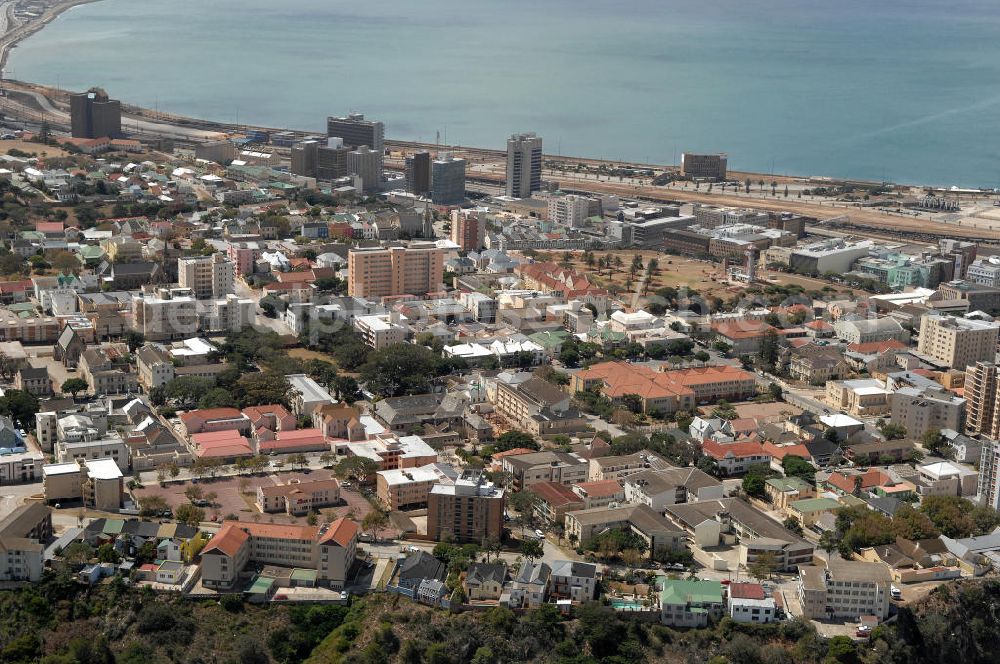 Aerial photograph Port Elizabeth - Stadtansicht von Port Elizabeth in der Provinz Eastern Cape von Südafrika, einem Austragungsort der Fußball- Weltmeisterschaft 2010. Cityscape of Port Elizabeth in South Africa, a venue of the 2010 FIFA World Cup.