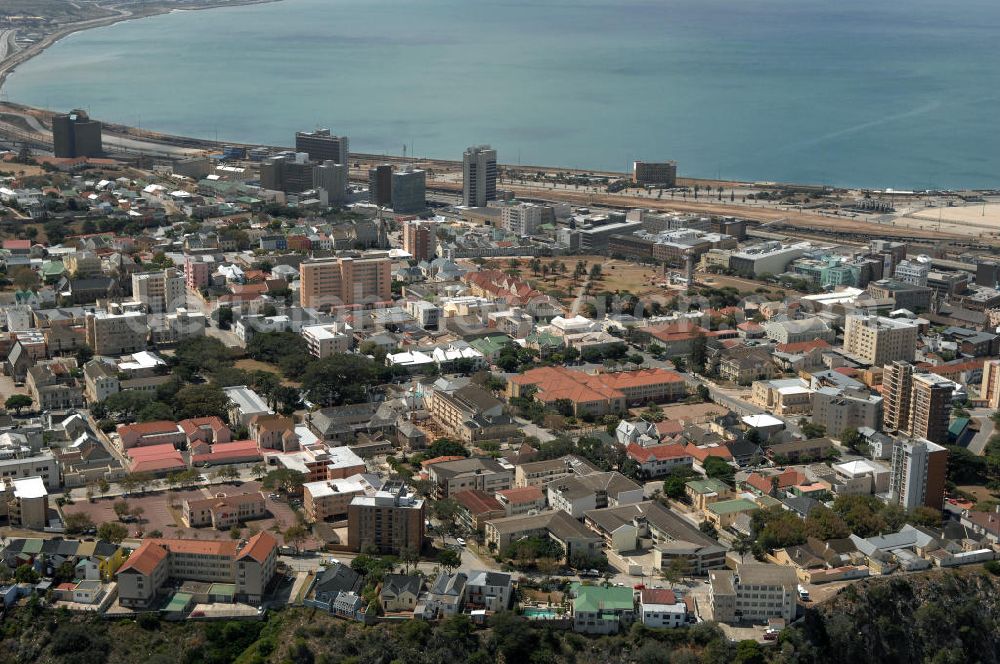 Aerial photograph Port Elizabeth - Stadtansicht von Port Elizabeth in der Provinz Eastern Cape von Südafrika, einem Austragungsort der Fußball- Weltmeisterschaft 2010. Cityscape of Port Elizabeth in South Africa, a venue of the 2010 FIFA World Cup.