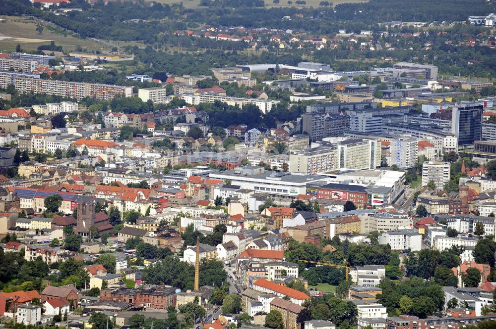 Aerial photograph Cottbus - Blick über Cottbus nach Nordwesten. View over Cottbus to the north west.