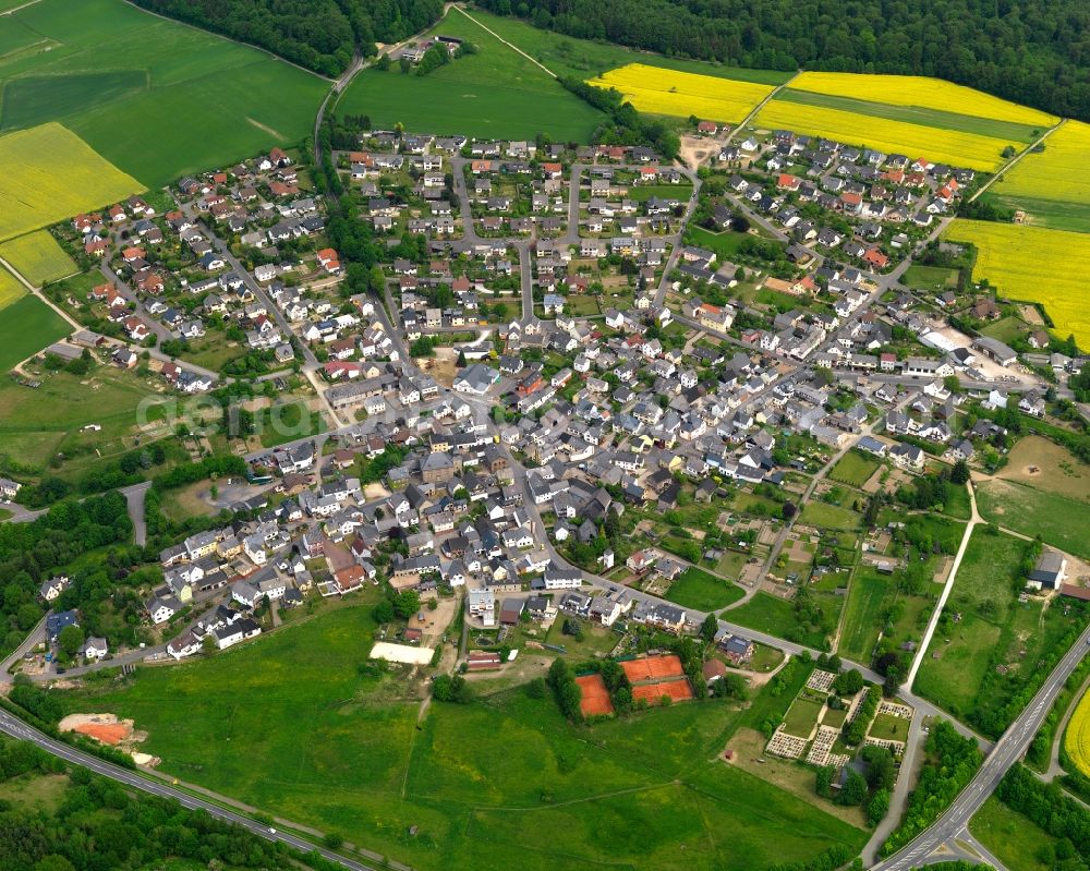 Aerial photograph Dachsenhausen - City view from Dachsenhausen in the state Rhineland-Palatinate