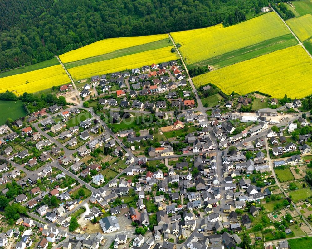 Dachsenhausen from above - City view from Dachsenhausen in the state Rhineland-Palatinate