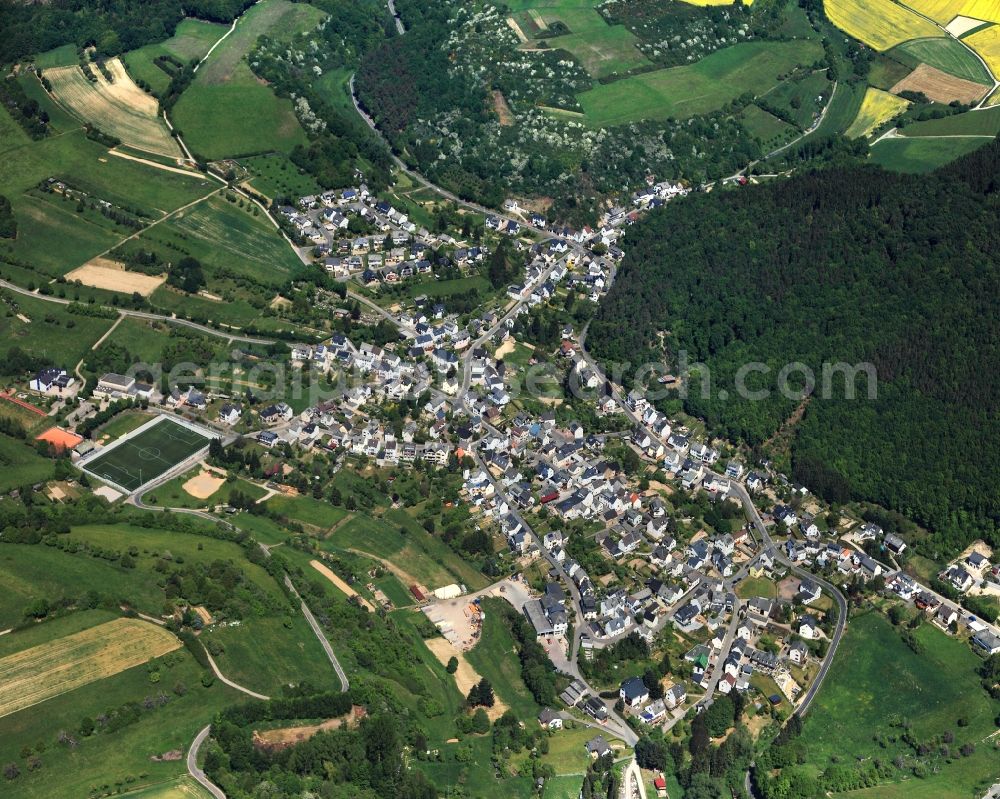 Aerial image Dahlheim - City view from Dahlheim in the state Rhineland-Palatinate